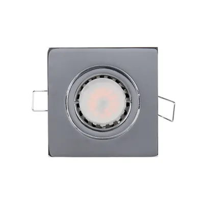 Spot Patrat Metal cu Led Par 16 5.5w 2700-3000k Crom