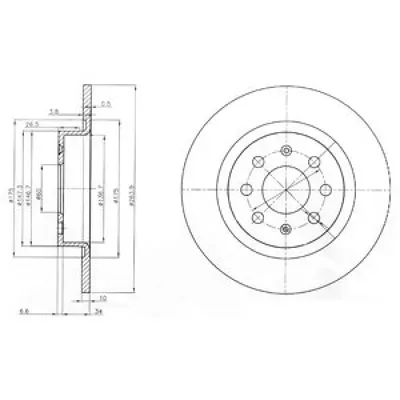 Disc frana DELPHI BG3945