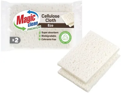 Prosoape de celulozăMagic Clean - Premium Eco, 2 buc., albe
