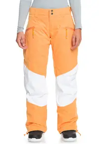 Pantaloni impermeabili - pentru schi Kim - Alb/Portocaliu