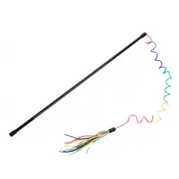 Jucarie pentru pisici Beeztees Undita curcubeu 70 cm PP430410