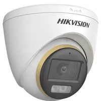 Camera TurboHD ColorVu Hikvision DS-2CE72DF3T-LFS, 2MP, lentila 2.8mm, Smart Hybrid Light 40m, microfon, IP67