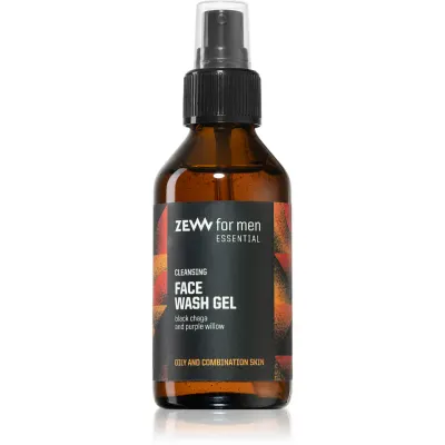Zew For Men Essential Face Wash Gel gel de curățare pentru ten gras și mixt pentru bărbați 100 ml