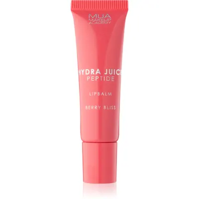 MUA Makeup Academy Hydra Juice Peptide Lip Balm Balsam de buze hidratant pentru stralucire parfum Berry Bliss (Strawberry) 10 ml