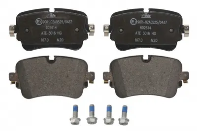 Set placute frana Spate (cu suruburi de ghidare a etrierului de frana), potrivit AUDI A6 ALLROAD C8, A6 C8, A7, A8 D5, E-TRON, Q7, Q8; LAMBORGHINI URUS; VW TOUAREG 2.0-Electric 01.15