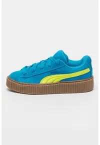 Pantofi sport de piele si piele intoarsa Creeper Phatty - Albastru