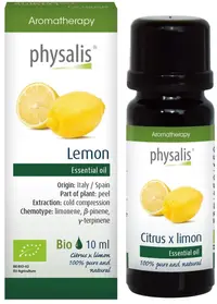 Ulei esențial organic, lămâie, 10 ml, Physalis