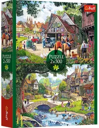 Puzzle Trefl din 2 x 500 piese - Viață idilica