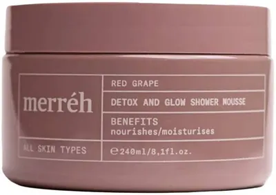 Merréh Red Grape Spumă detoxifiantă pentru față și corp, 240 ml