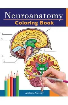 Neuroanatomy Coloring Book: Incredibly Detailed Self-Test Human Brain Coloring Book for Neuroscience Perfect Gift for Medical School Students, Nur