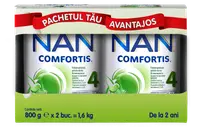 Pachet Nan 4 Comfortis +2 ani, 2 x 800g, Nestle