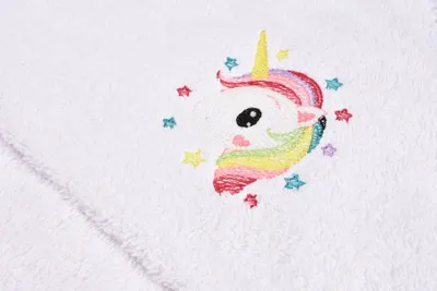 Prosop de baie cu gluga model Unicorn 75x75 cm