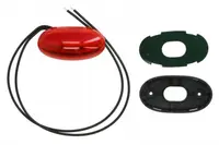 Lumina delimitare stanga dreapta, forma: oval, portocaliu rosu alb, LED, inaltime 75mm; latime 39,5mm; adancime 31mm lungime cablu 380mm, fara prindere, 12 24V (IP6K9K)