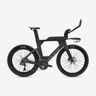 Bicicletă triatlon Shimano Ultegra Di2 2x12v senzor de putere XCR brut Gri