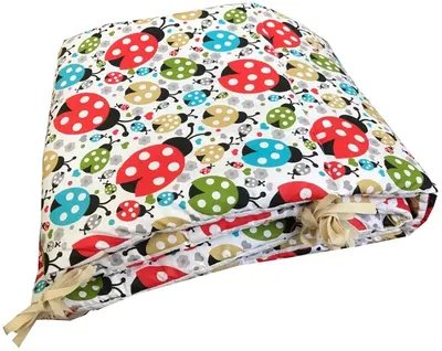 Set de aparatori pufoase h35 pat 120x60 cm DeLuxe Buburuze colorate