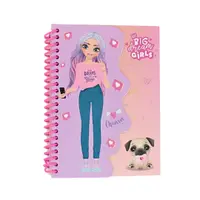 Carnețel pentru scris și desenat, mov, 50 file, Big Dream Girls