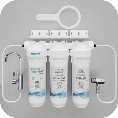 Filtru de apa Aquator Family Triplex Plus, 8000-10000 litri, sistem complet
