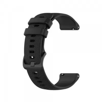 Curea Techsuit W006 pentru Samsung Galaxy Watch / Huawei Watch Series, 20mm, Neagra