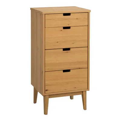 Comodă în culoare naturală din lemn de stejar 45x92x38 cm Garrison – Rowico