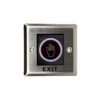 Buton cerere iesire touchless ZKTeco ACC-ECO-PUSH-TLEB101, NO/NC/COM, indicator LED, aparent