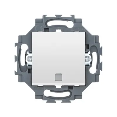 Intrerupator 1p 250v Ac - Quick Wiring Terminals - 10ax - Backlit - With Replaceable Lens - White - Dahlia