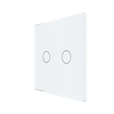Panou Intrerupator Dublu cu Touch Din Sticla LUXION
