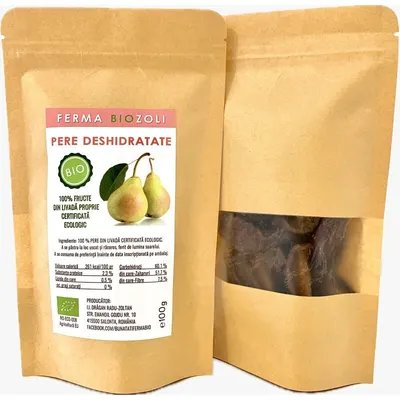 Pere deshidratate bio 100g Ferma Biozoli
