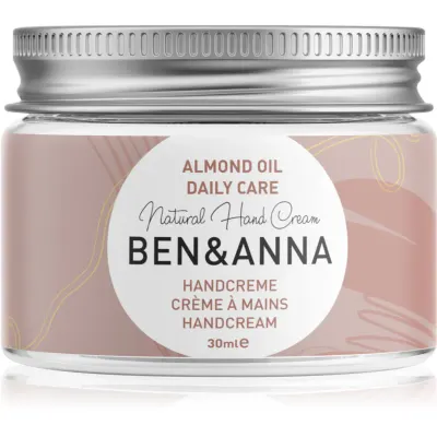 BEN&ANNA Natural Hand Cream Daily Care crema de maini cu ulei de migdale 30 ml