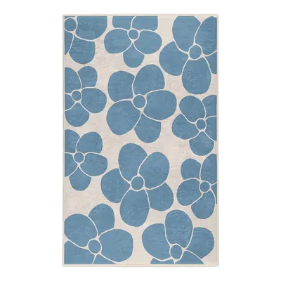 Covor albastru lavabil 80x150 cm Blue Meadow – Mila Home
