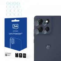 Folie de protectie Camera Spate 3MK Protection pentru Motorola Moto G86 Power / G86, Sticla Flexibila, Set 4 bucati, Transparenta