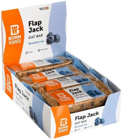 Flap Jack Oat Bar, coacăze, 12 buc, Born Winner