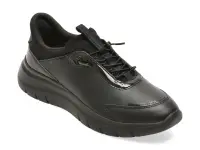 Pantofi sport GEOX negri, D680JA, din piele ecologica