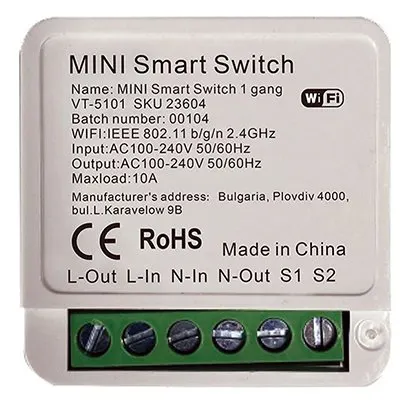 Mini intrerupator smart max 150W V-TAC SKU-23604
