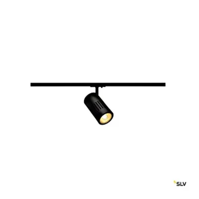 STRUCTEC LED 24W, round, black, 3000K, 36°, incl. 1P.Adapter
