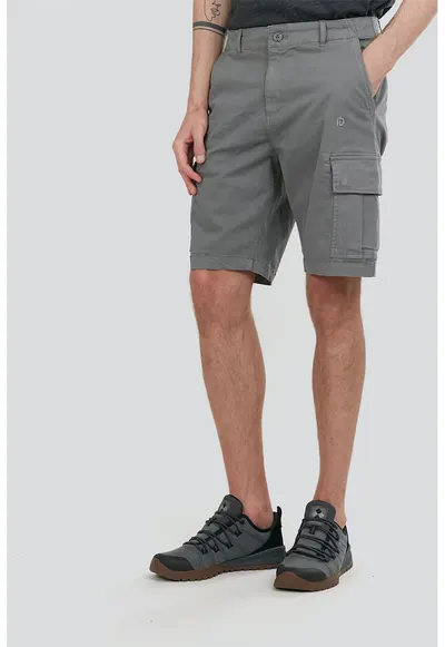 Pantaloni scurti cargo Zack - Gri cenusiu
