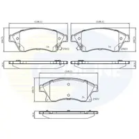 Set placute frana, frana disc COMLINE CBP32038