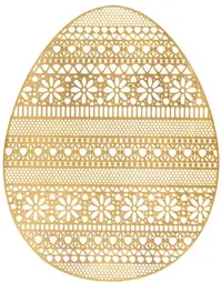 Suport pentru farfurie Morello - Gold Flower, 39 х 31 cm