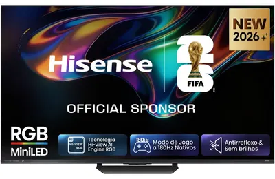 Televizor Smart Hisense – 55UR8S, 55", 4K, RGB MiniLED, Hi-View AI Engine, 180Hz, Devialet Sound Tuning 50W, negru