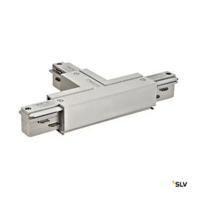 EUTRAC T-cuplă, protection conductor dreapta, gri argintiu