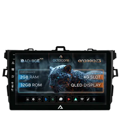 Navigatie Toyota Corolla (2007-2013), Android, E-Octacore 2GB RAM + 32GB ROM, 9 Inch - AD-BGE9002+AD-BGRKIT091
