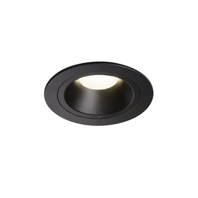 Spot incastrat, NUMINOS M Ceiling lights, black Indoor LED recessed ceiling light black/black 4000K 40° gimballed, rotating and pivoting, including leaf springs