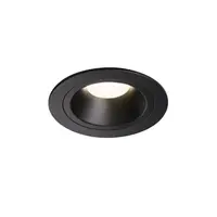 Spot incastrat, NUMINOS M Ceiling lights, black Indoor LED recessed ceiling light black/black 4000K 40° gimballed, rotating and pivoting, including leaf springs,