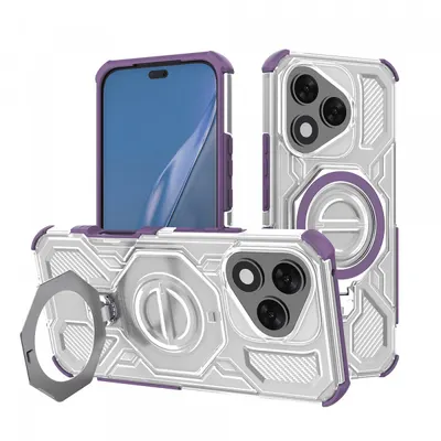 Husa pentru Honor 400 Lite, Techsuit, Carbon Shield Pro, Mov