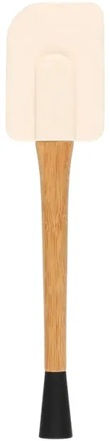 Spatulă de silicon pentru patiserie Maku – 26.7 cm, mâner din bambus