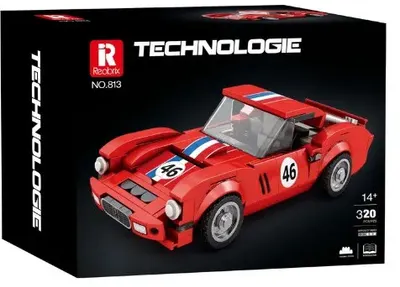 Constructor Reobrix Technologie - Ferrari 250 GTO, 336 piese, roşu