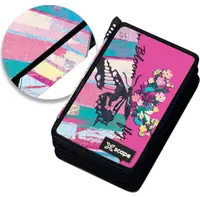 Penar cu rechizite Graffiti Xscape - Butterfly Bloom, 2 fermoare