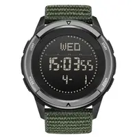 Ceas barbatesc de mana North Edge Militar Digital Carbon Army Sport Pasi Busola Pacer Pedometru Verde