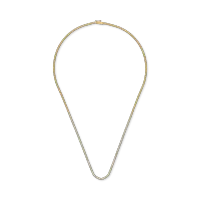 Colier tennis din aur galben cu diamante de 1ct