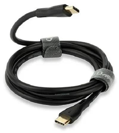 QED - Connect QE8227 cablu, USB-C/USB-C, 0,75m, negru