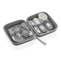 Set ingrijire unghii bebelusi cu 9 piese BabyJem Grooming Set (Culoare: Gri)